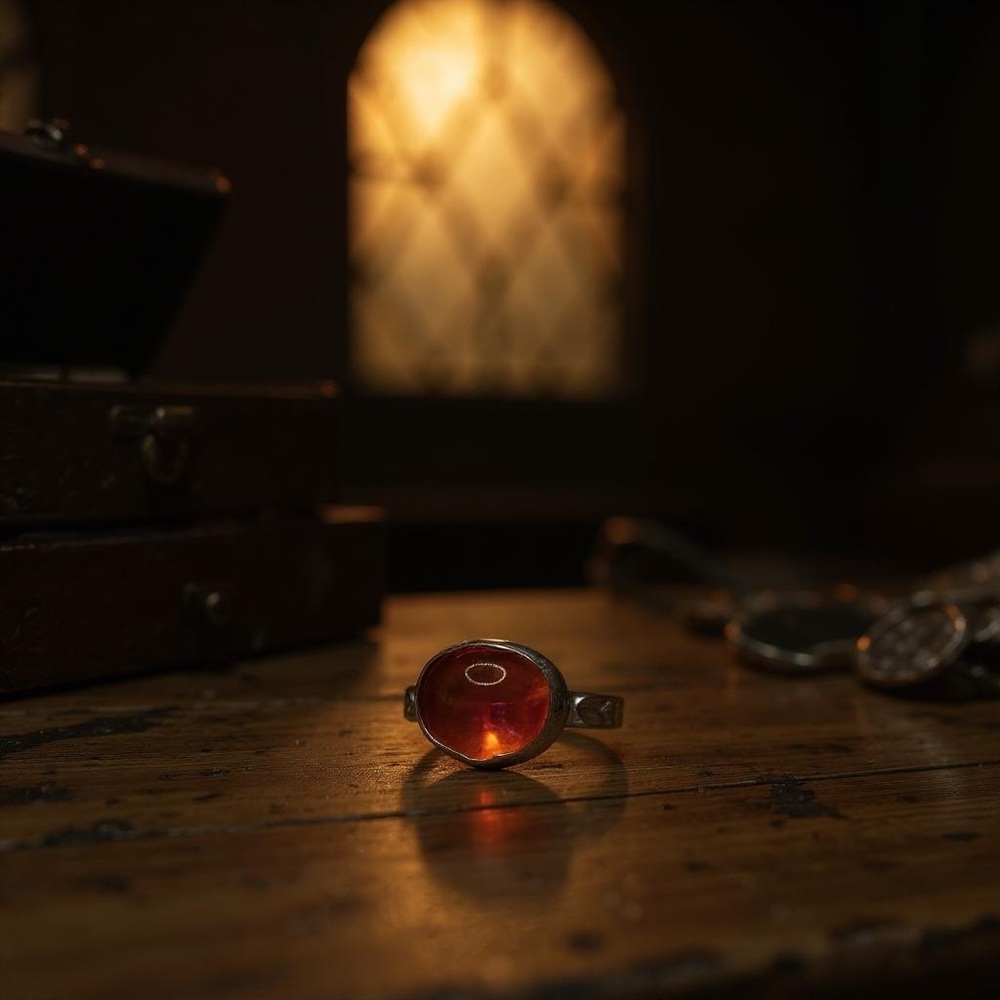 Dragons breath ring. Sterling size 8 3/4 - Picture 4 of 12